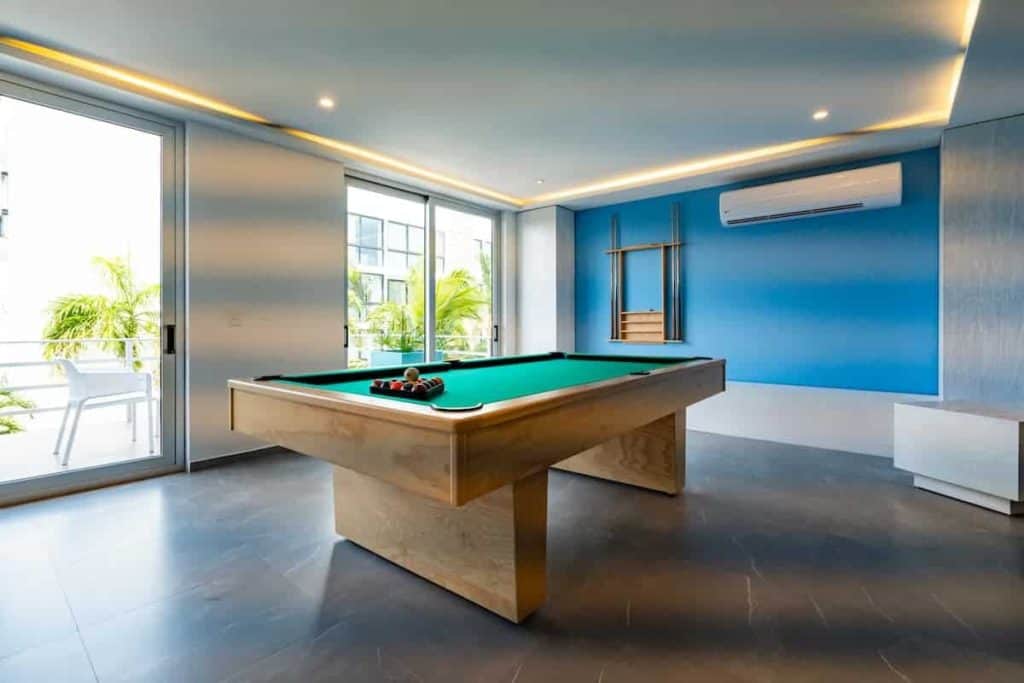 billiard table one bedroom apartment playa del carmen
