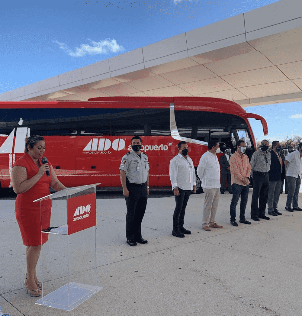 ADO bus at cancun airport