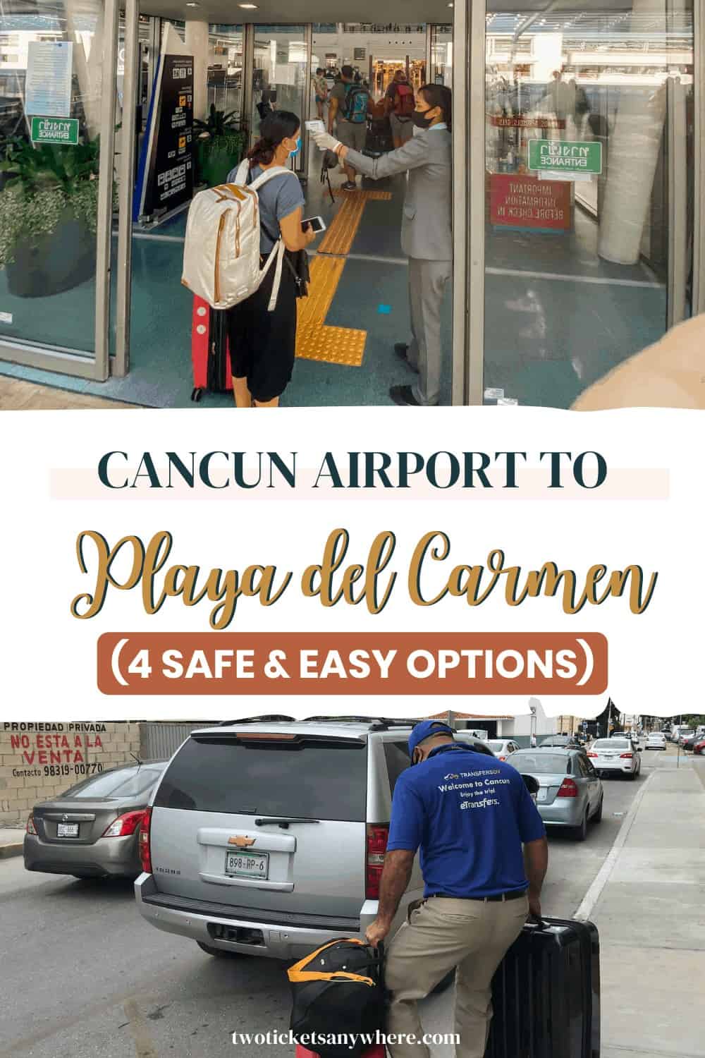 cancun airport to playa del carmen pinterest pin 2