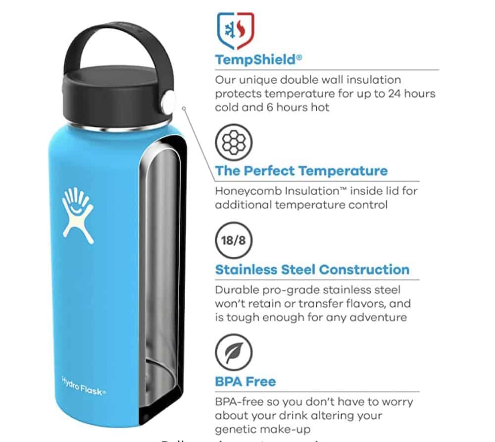 hydroflask aluminum water bottle