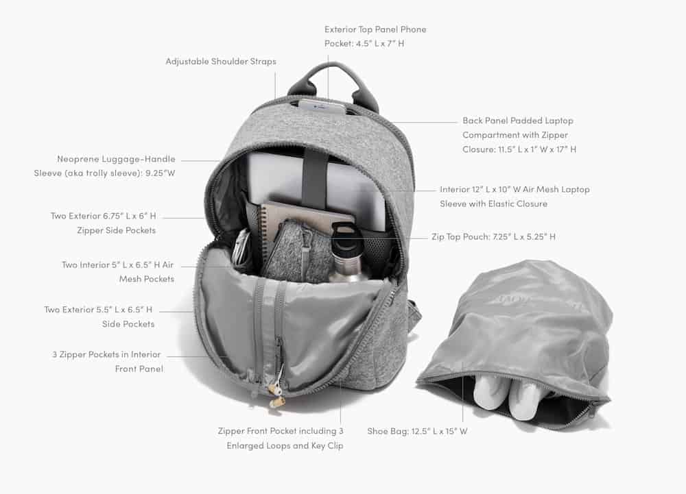 dakota neoprene digital nomad backpack