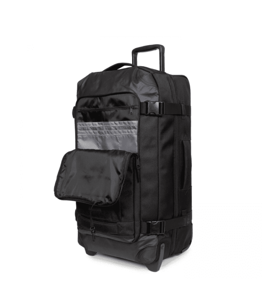 eastpak connct wheeled suitcase open