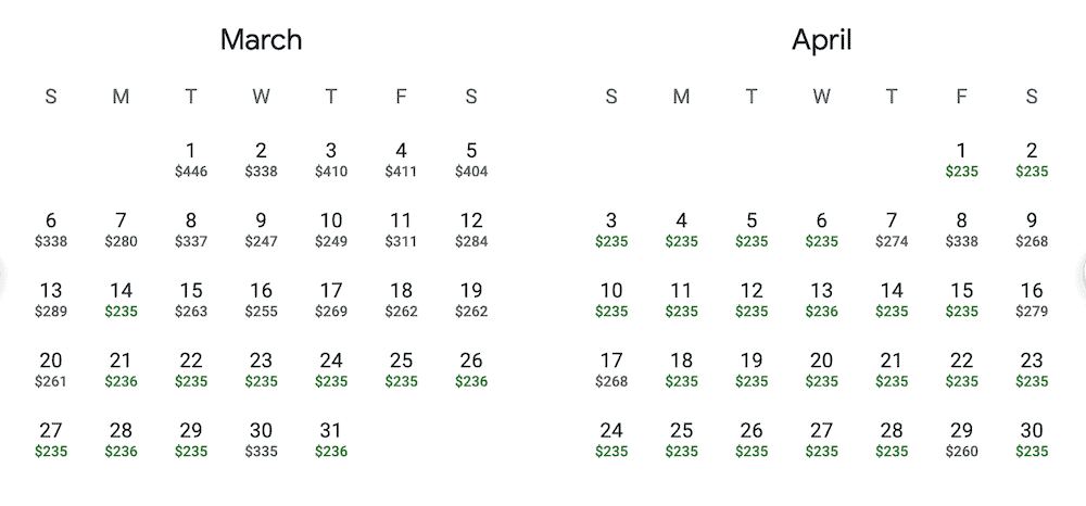 google flights price prediction