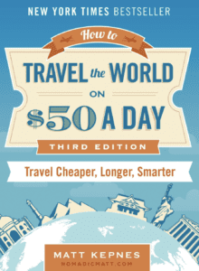 how to travel the world on 50 a day book