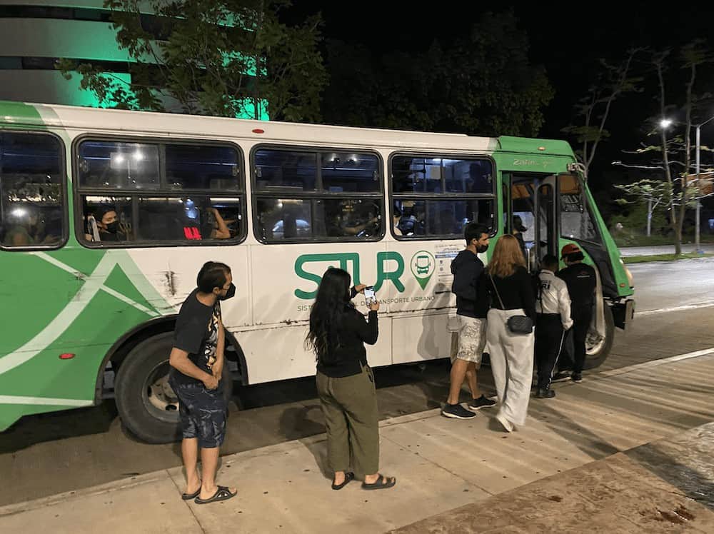 public transport bus merida mexico