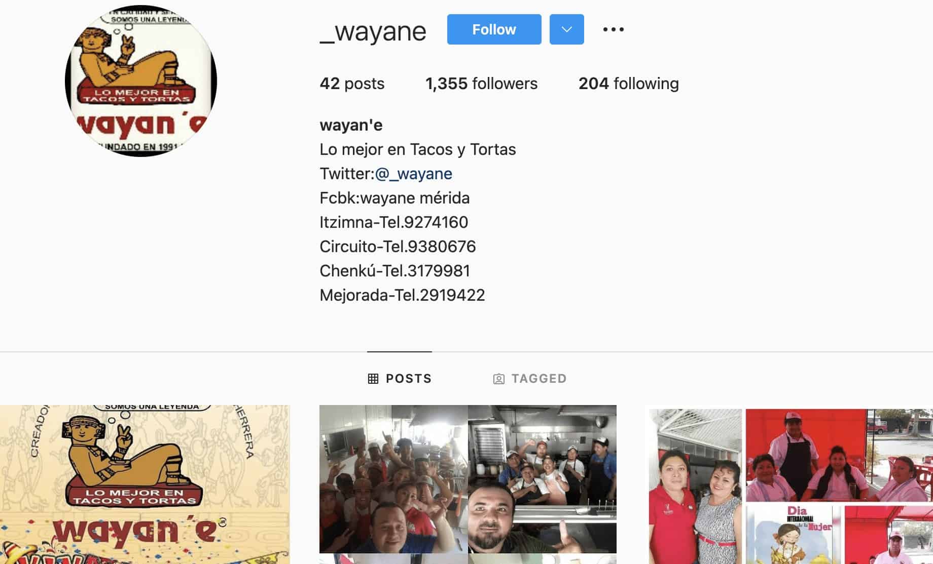 wayane instagram page