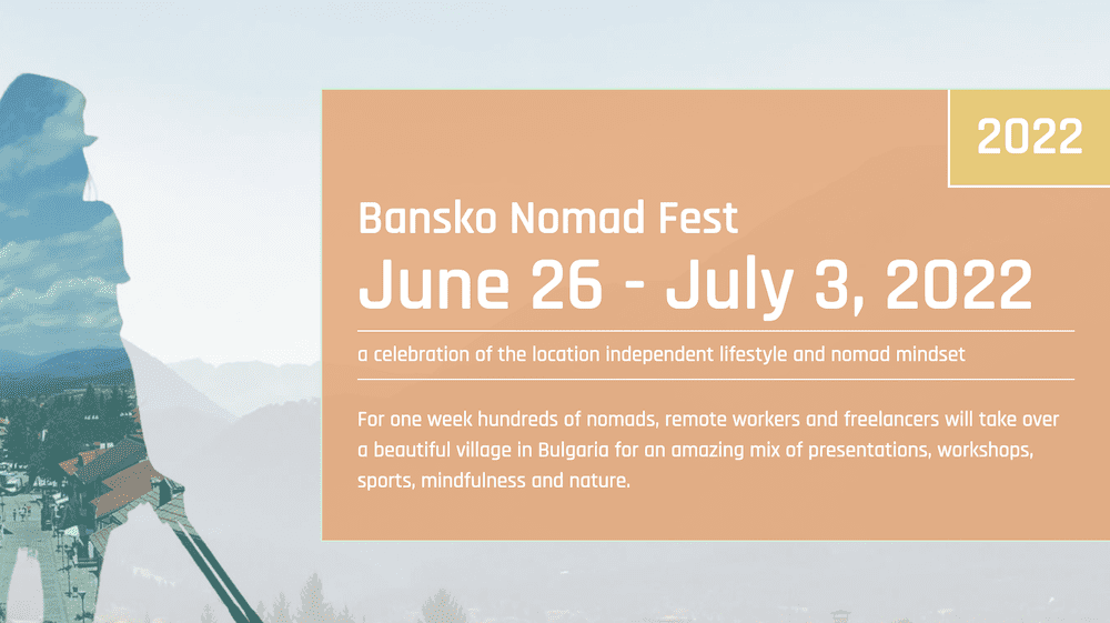 bansko nomad fest conference