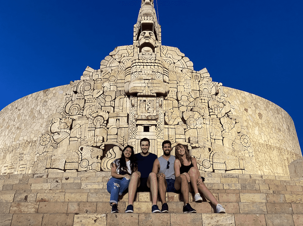 merida mexico with friends