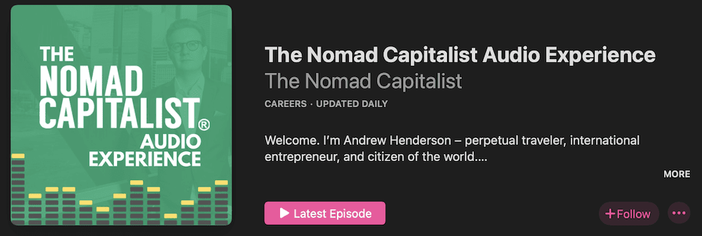 the nomad capitalist podcast
