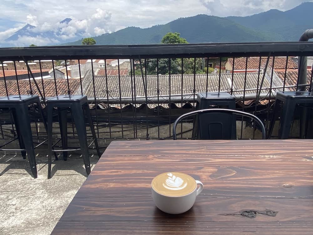 bella vista coffee at rooftop antigua