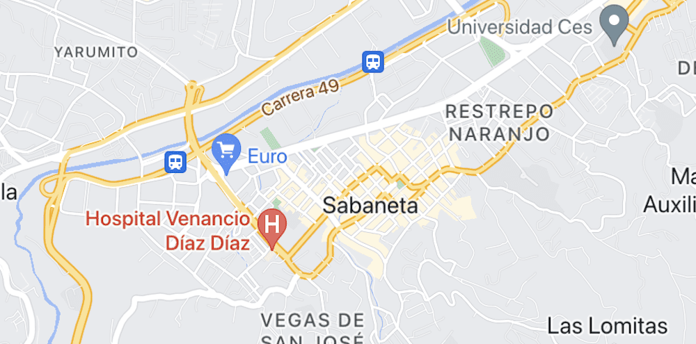 map view of sabaneta