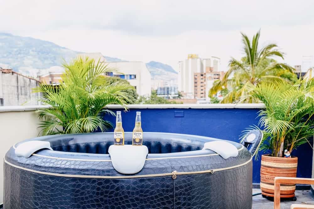 rooftop jacuzzi balu coliving