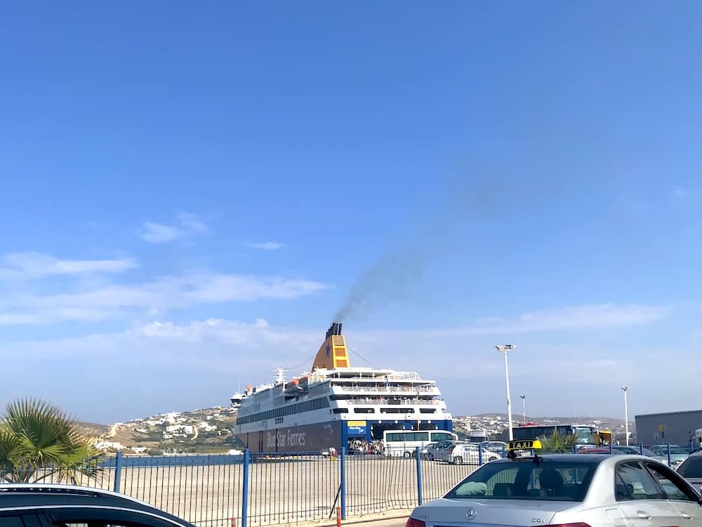 athens to santorini ferry