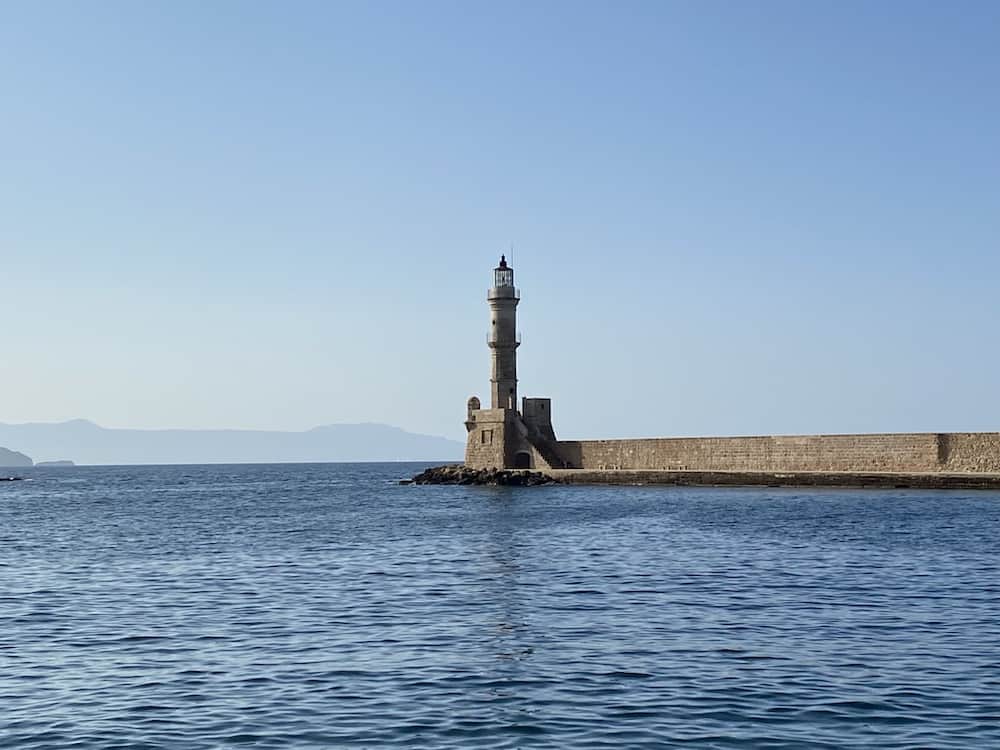 chania harbor lighthouse