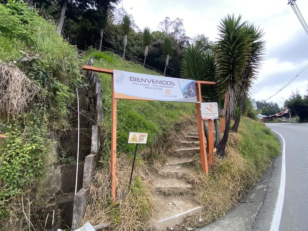 entry to paragliding area