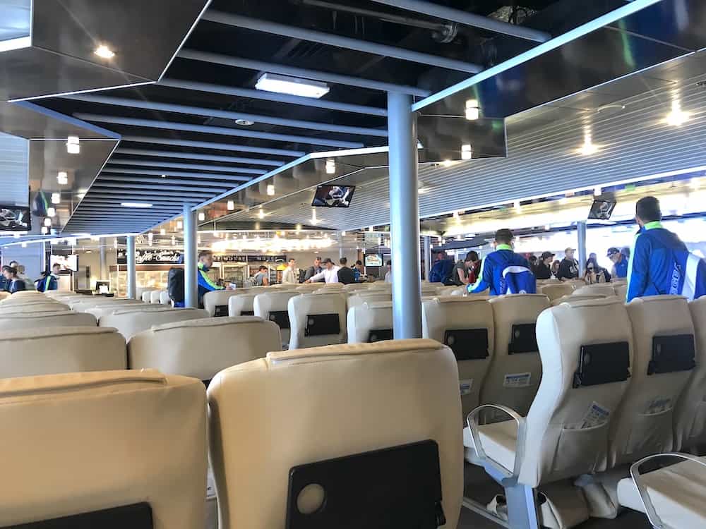 greek ferry interior