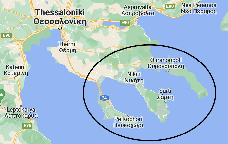 halkidiki peninsula