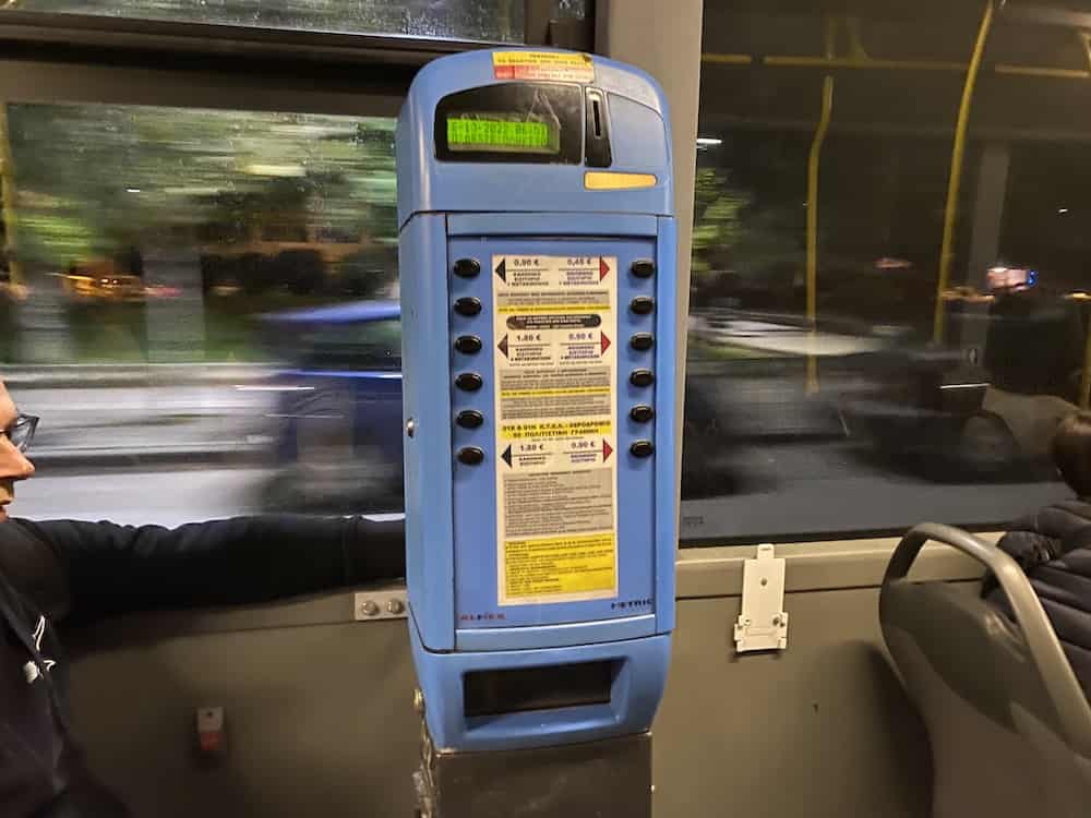 bus ticket machine