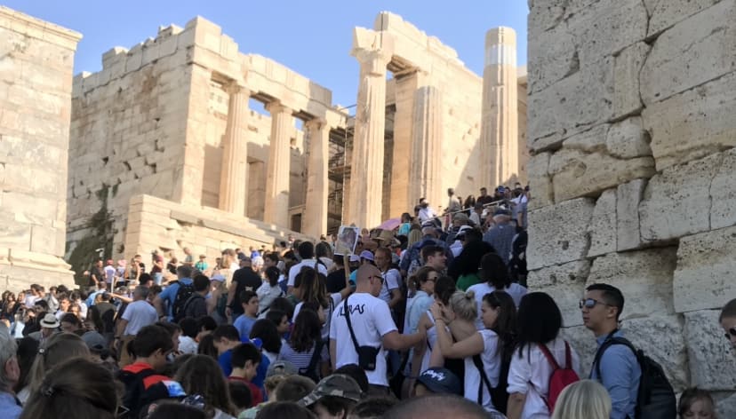 crowds of athens