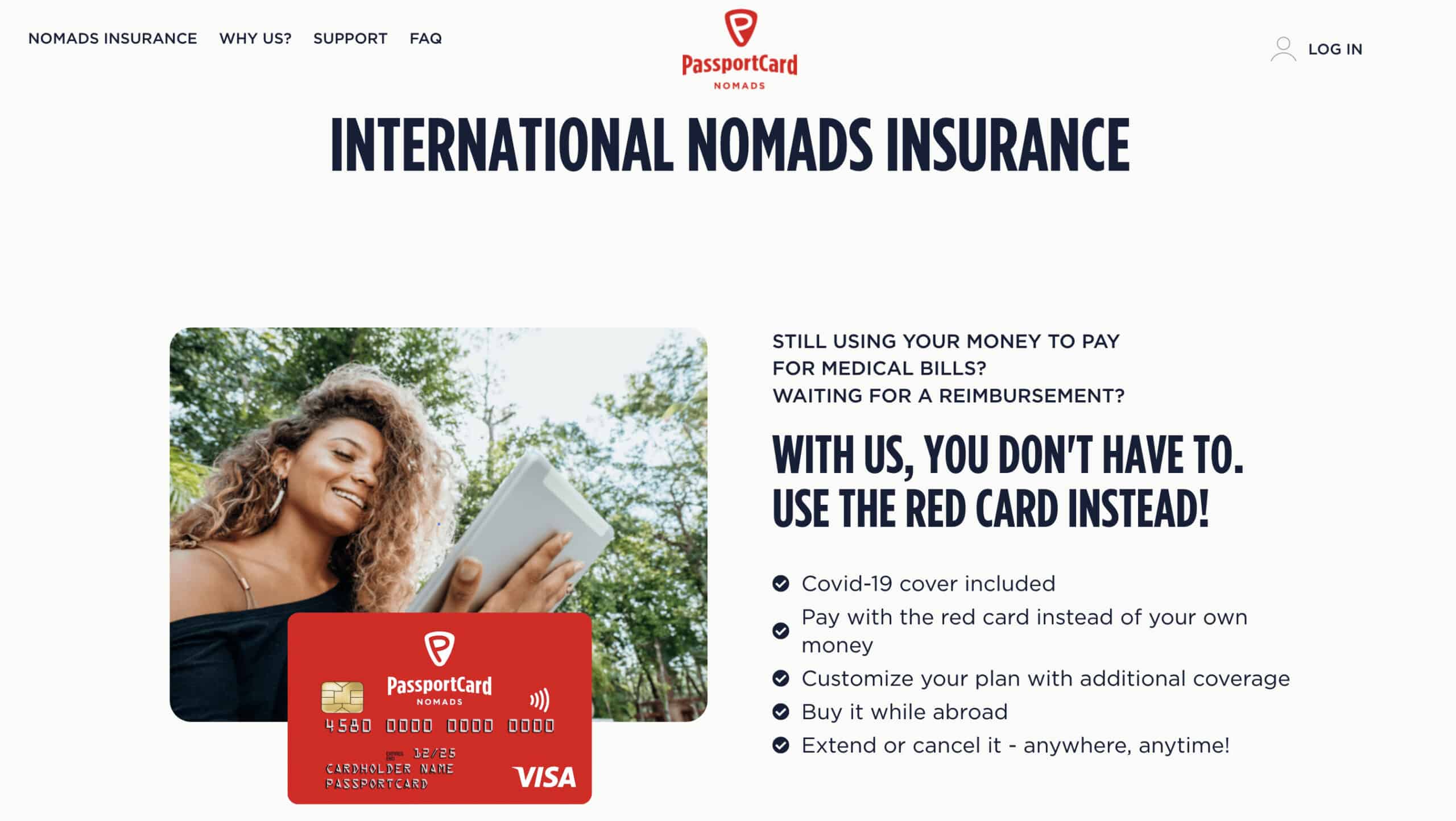 passportcard nomads remote insurance plan