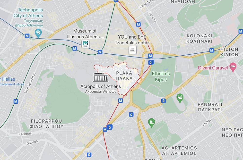 plaka map location