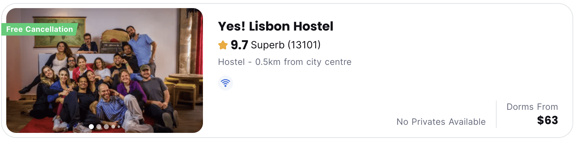 premium hostel price
