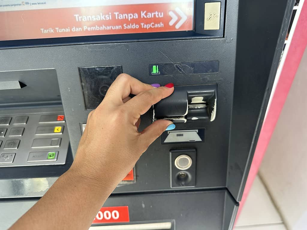 check card slots for atms in bali