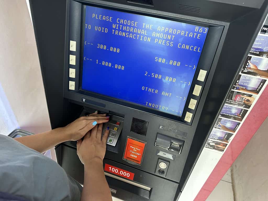 hiding pin numbers for atms in bali