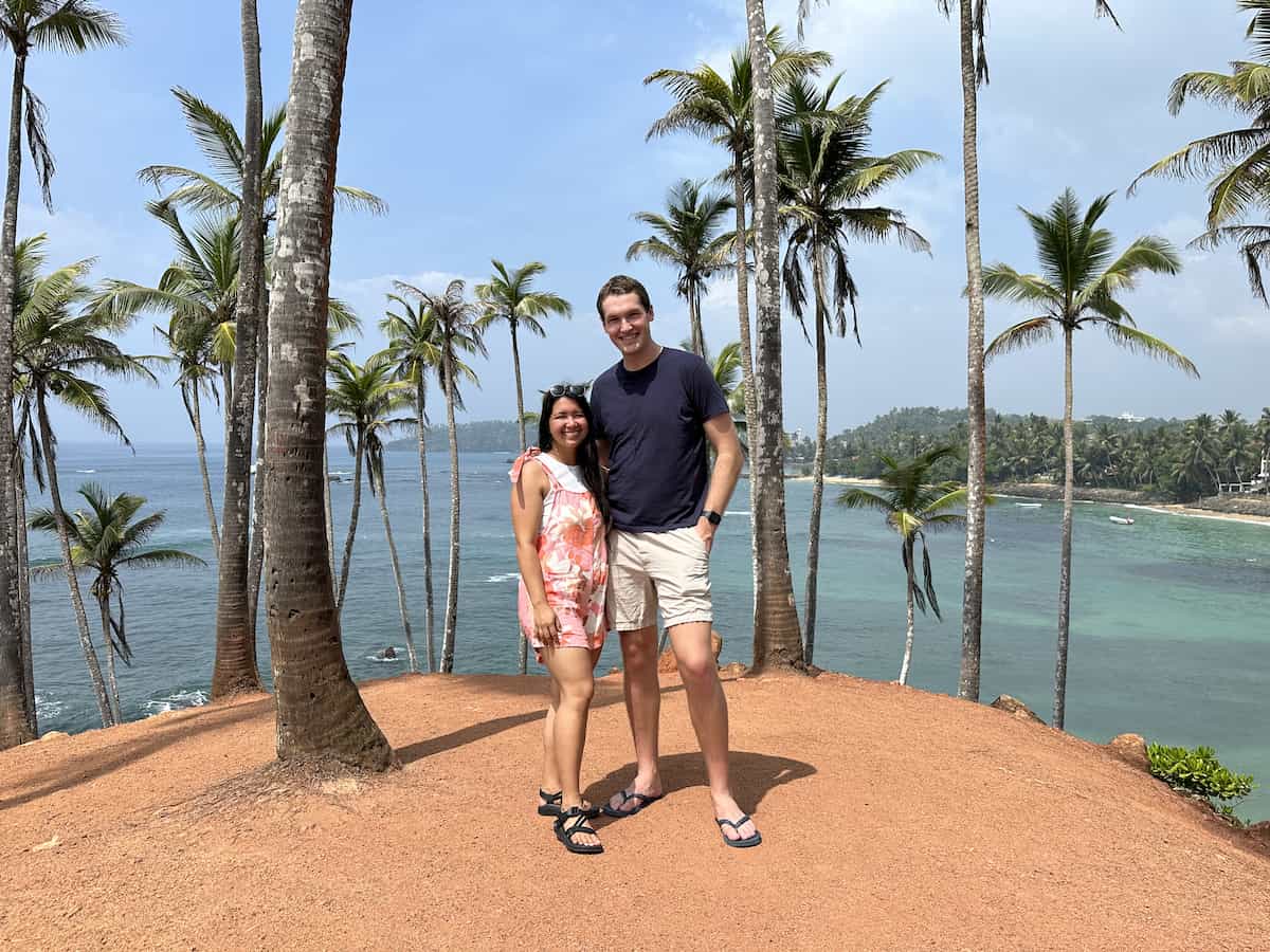 Matthew and Ashley at Coconut Hill Sri Lanka